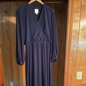 Blue David’s bridal bridesmaid dress